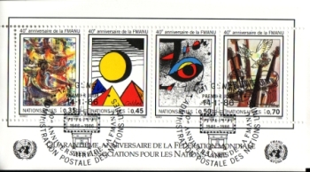 UNO Genf 0147 / 0150 (BL 4) ● - 1986